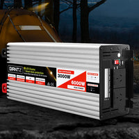 Giantz Power Inverter 3000W or 6000W Pure Sine Wave 12V-240V Camping Boat Caravan Outdoor Recreation Kings Warehouse 