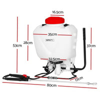 Giantz Weed Sprayer 15L Knapsack Backpack Pesticide Spray Fertiliser Farm Garden garden supplies Kings Warehouse 
