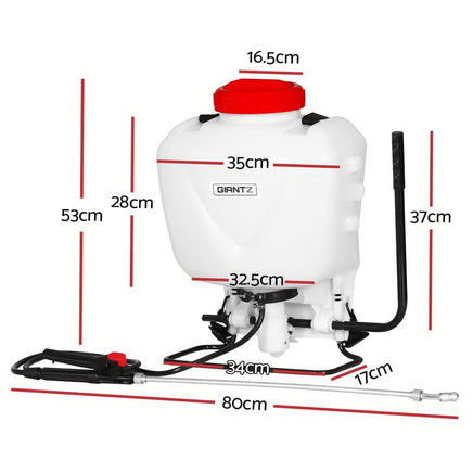 Giantz Weed Sprayer 15L Knapsack Backpack Pesticide Spray Fertiliser Farm Garden garden supplies Kings Warehouse 
