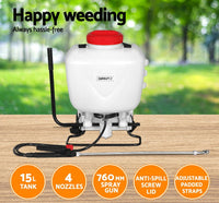 Giantz Weed Sprayer 15L Knapsack Backpack Pesticide Spray Fertiliser Farm Garden garden supplies Kings Warehouse 