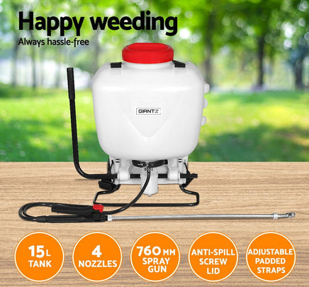 Giantz Weed Sprayer 15L Knapsack Backpack Pesticide Spray Fertiliser Farm Garden garden supplies Kings Warehouse 