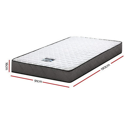 Giselle Bedding 16cm Mattress Tight Top Single Furniture Kings Warehouse 