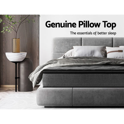 Giselle Bedding 18cm Mattress Pillow Top King Single Furniture Kings Warehouse 