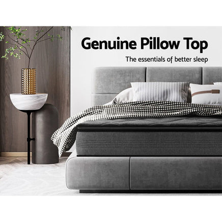 Giselle Bedding 18cm Mattress Pillow Top Queen Furniture Kings Warehouse 