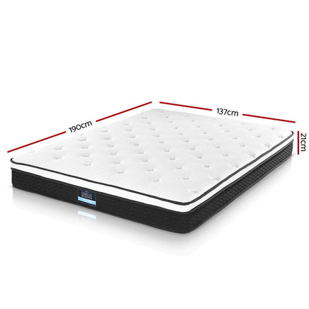 Giselle Bedding 21cm Mattress Euro Top Double Furniture Kings Warehouse 
