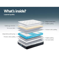 Giselle Bedding 21cm Mattress Euro Top Double Furniture Kings Warehouse 