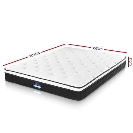 Giselle Bedding 21cm Mattress Euro Top Queen Furniture Kings Warehouse 