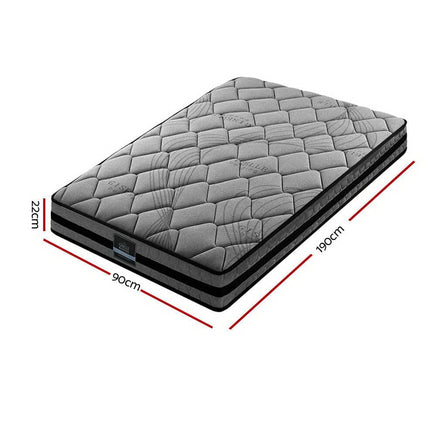 Giselle Bedding 22cm Mattress Medium Firm Single Furniture Kings Warehouse 