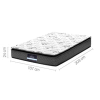 Giselle Bedding 24cm Mattress Pillow Top King Single Furniture Kings Warehouse 