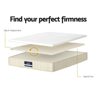 Giselle Bedding 27cm Mattress Double-sided Flippable Layer King Single Furniture Kings Warehouse 