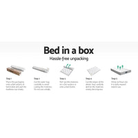 Giselle Bedding 27cm Mattress Double-sided Flippable Layer King Single Furniture Kings Warehouse 
