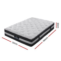 Giselle Bedding 30cm Mattress Pocket Spring Double Furniture Kings Warehouse 