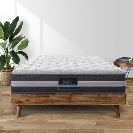Giselle Bedding 30cm Mattress Pocket Spring Queen Furniture Kings Warehouse 