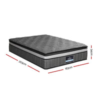 Giselle Bedding 34cm Mattress Double Layer Pocket Spring King Furniture Kings Warehouse 