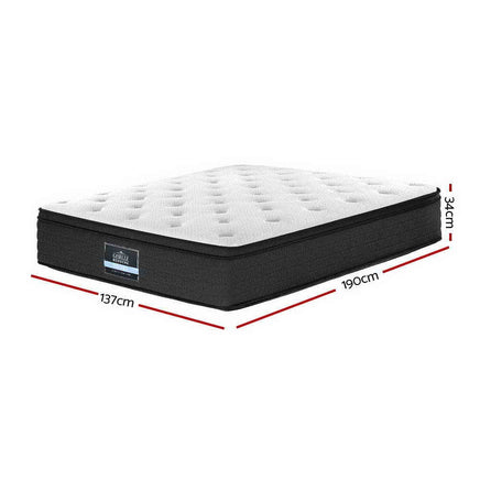 Giselle Bedding 34cm Mattress Euro Top Double Furniture Kings Warehouse 