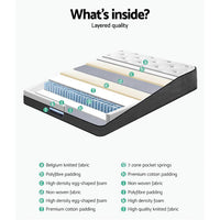 Giselle Bedding 34cm Mattress Euro Top Double Furniture Kings Warehouse 