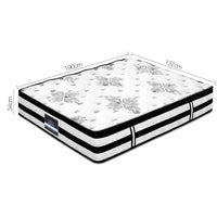 Giselle Bedding 34cm Mattress Euro Top Pocket Spring Double Furniture Kings Warehouse 