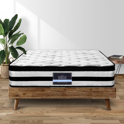 Giselle Bedding 34cm Mattress Euro Top Pocket Spring Double Furniture Kings Warehouse 