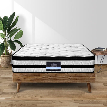 Giselle Bedding 34cm Mattress Euro Top Pocket Spring King Single Furniture Kings Warehouse 