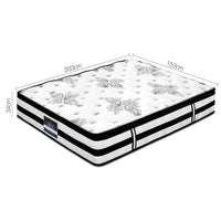 Giselle Bedding 34cm Mattress Euro Top Pocket Spring Queen Furniture Kings Warehouse 