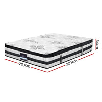 Giselle Bedding 34cm Mattress Euro Top Pocket Spring Super King Furniture Kings Warehouse 