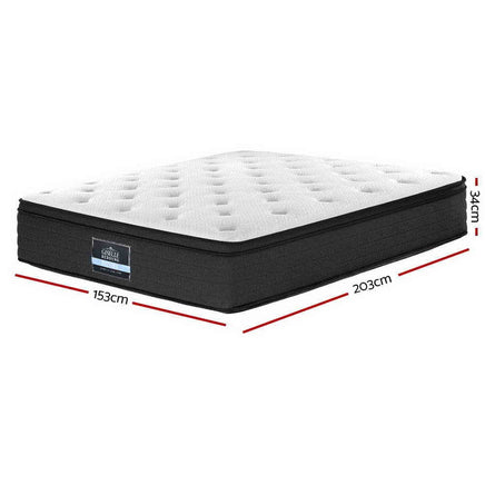 Giselle Bedding 34cm Mattress Euro Top Queen Furniture Kings Warehouse 