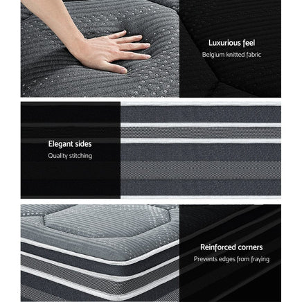 Giselle Bedding 35cm Mattress Bamboo Cover King Furniture Kings Warehouse 