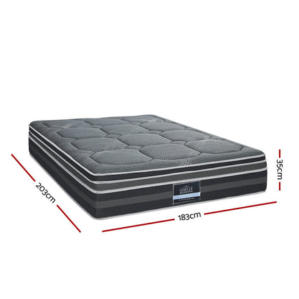 Giselle Bedding 35cm Mattress Bamboo Cover King Furniture Kings Warehouse 