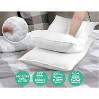 Giselle Bedding 4 Pack Bed Pillow Family Hotel 50X90CM Home & Garden Kings Warehouse 