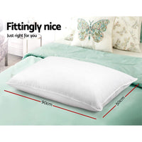 Giselle Bedding 4 Pack Bed Pillow Family Hotel 50X90CM Home & Garden Kings Warehouse 