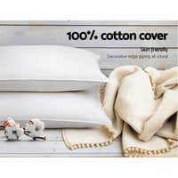 Giselle Bedding 4 Pack Bed Pillow Family Hotel 50X90CM Home & Garden Kings Warehouse 