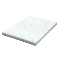 Giselle Bedding Cool Gel Memory Foam Mattress Topper w/Bamboo Cover 10cm - Queen Bedroom Makeover Kings Warehouse 