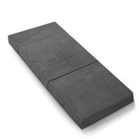 Giselle Bedding Foldable Mattress Folding Foam Bed Mat Single Grey Furniture Kings Warehouse 