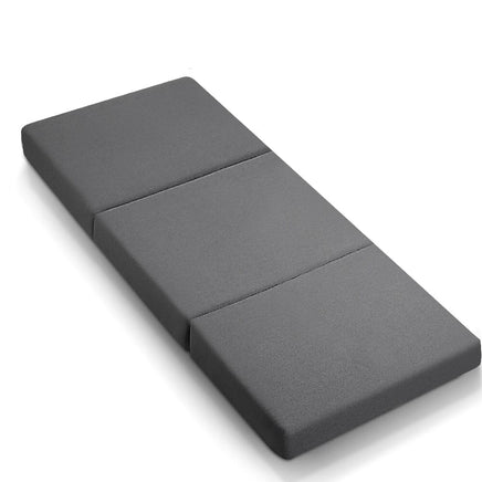 Giselle Bedding Foldable Mattress Folding Foam Bed Single Grey Furniture Kings Warehouse 