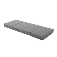 Giselle Bedding Foldable Mattress Folding Foam Single Grey Furniture Kings Warehouse 