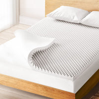 Giselle Bedding Mattress Topper Egg Crate Foam Toppers Bed Protector Underlay D Furniture Frenzy Kings Warehouse 