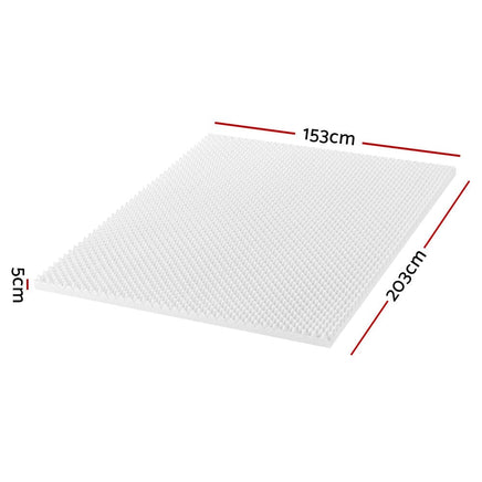 Giselle Bedding Mattress Topper Egg Crate Foam Toppers Bed Protector Underlay Q Furniture Frenzy Kings Warehouse 