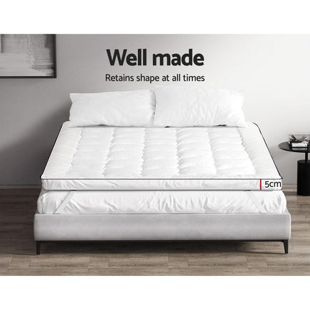 Giselle Bedding Mattress Topper Pillowtop - Single Furniture Kings Warehouse 