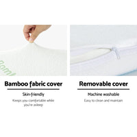 Giselle Bedding Memory Foam Contour Pillow Cool Gel Bamboo Cover Home & Garden Kings Warehouse 
