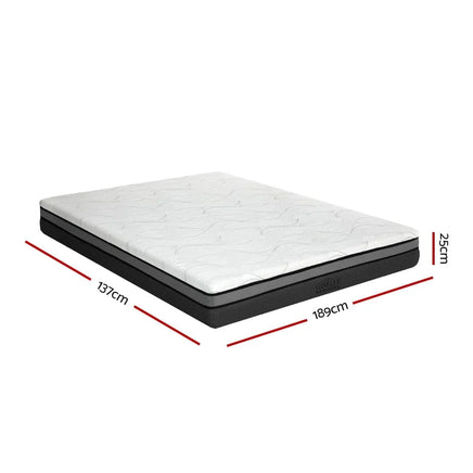 Giselle Bedding Memory Foam Mattress Bed Cool Gel Non Spring 25cm Double Furniture Kings Warehouse 