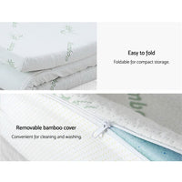 Giselle Bedding Memory Foam Mattress Topper 11-Zone 8cm Double Furniture Kings Warehouse 