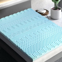 Giselle Bedding Memory Foam Mattress Topper 11-Zone 8cm Double Furniture Kings Warehouse 