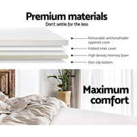 Giselle Bedding Memory Foam Mattress Topper 8cm Double Furniture Kings Warehouse 