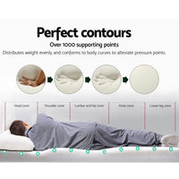 Giselle Bedding Memory Foam Mattress Topper 8cm Double Furniture Kings Warehouse 