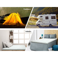 Giselle Bedding Memory Foam Mattress Topper Cool Gel 5cm King Furniture Kings Warehouse 