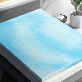 Giselle Bedding Memory Foam Mattress Topper Gel 5cm Queen Furniture Kings Warehouse 