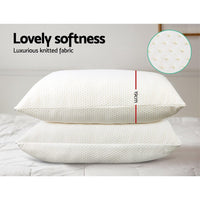 Giselle Bedding Memory Foam Pillow 19cm Thick Twin Pack Home & Garden Kings Warehouse 