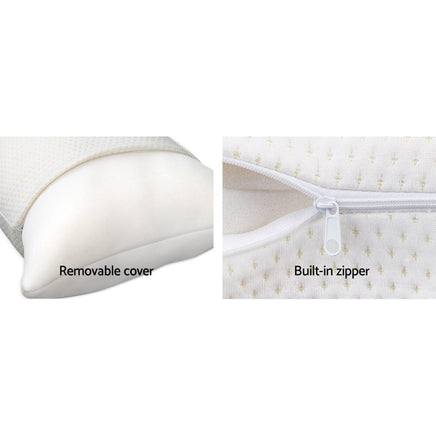 Giselle Bedding Memory Foam Pillow 19cm Thick Twin Pack Home & Garden Kings Warehouse 