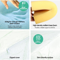 Giselle Bedding Wedge Pillow Bamboo Cover Twin Pack Home & Garden Kings Warehouse 