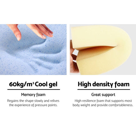Giselle Bedding Wedge Pillow Blue Twin Pack Home & Garden Kings Warehouse 